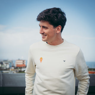 SUDADERA SPORTING SILBON BEIGE