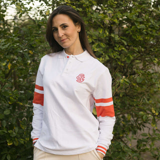 WHITE POLO SHIRT M/L SG