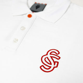 WHITE POLO SHIRT M/L SG