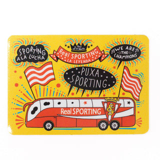 Yellow bus magnet