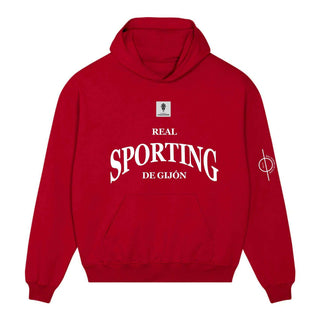 HOODIE SPORTING ROJA TITOCUSTOMS ADULTO
