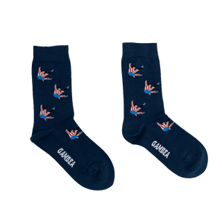 NAVY QUINI SOCKS