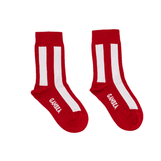 RED AND WHITE SOCKS