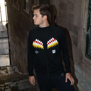 SUDADERA TRICOLOR TITOCUSTOMS NEGRA