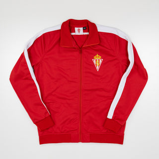 ADULT RED ZIP OPEN SWEATSHIRT