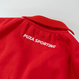 ADULT RED ZIP OPEN SWEATSHIRT