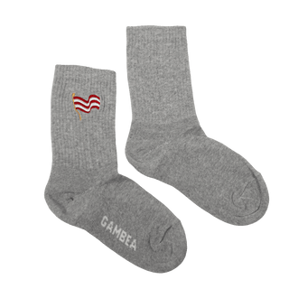 CALCETINES GRIS BANDERA