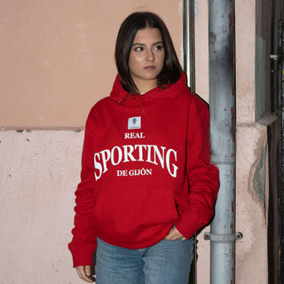 HOODIE SPORTING ROJA TITOCUSTOMS ADULTO