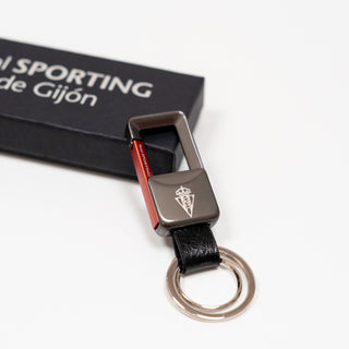 BLACK SUEDE KEYCHAIN