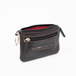 MONEDERO PIEL LOGO METAL